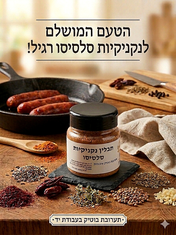 תערובת תבלינים להכנת נקניקיות סלסיסו ערבי 100גרם