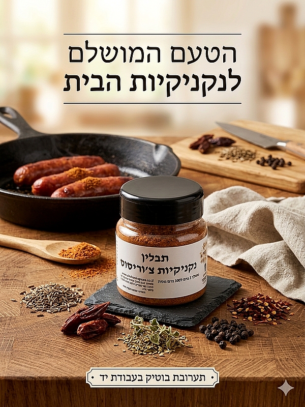 תערובת תבלינים להכנת נקניקיות צוריסוס 100 גרם