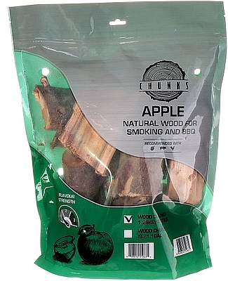 צ'אנקים לעישון וברביקיו 1.25 ק''ג - תפוח Chunks