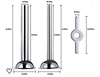 2 פיות מילוי למכונת מילוי נקניקיות או מטחנות בשר